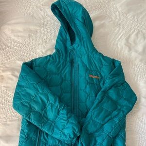Teal Marmot 700 Down Jacket Kids